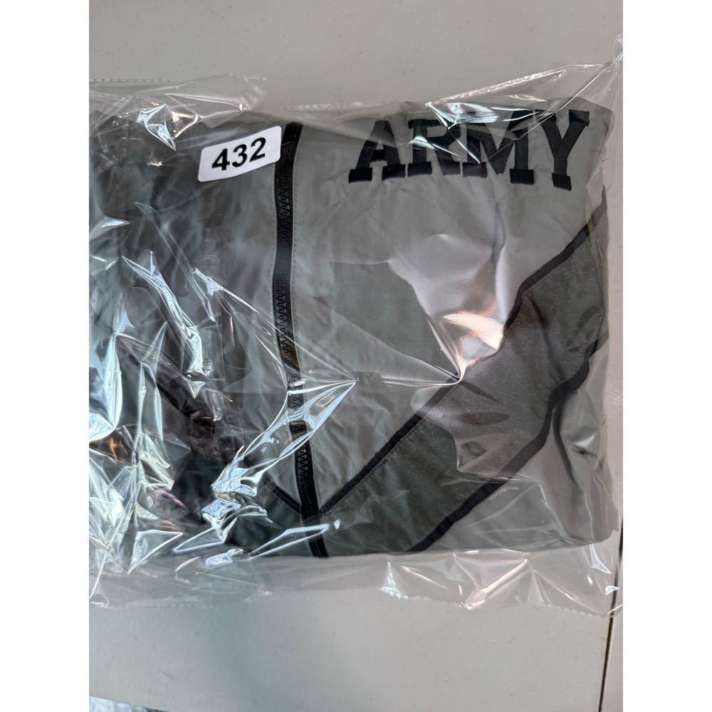 US Army IPFU Training Jacket Gray Reflective Windbreaker Large Regular - Picture 5 of 5